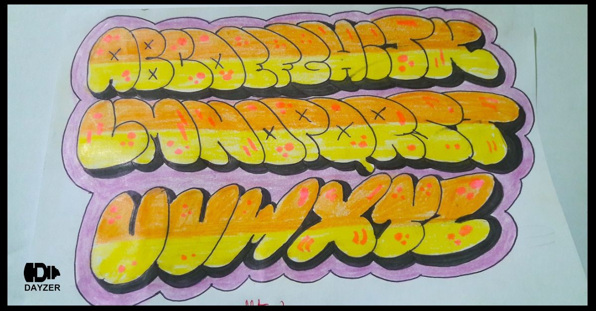 draw graffiti letters