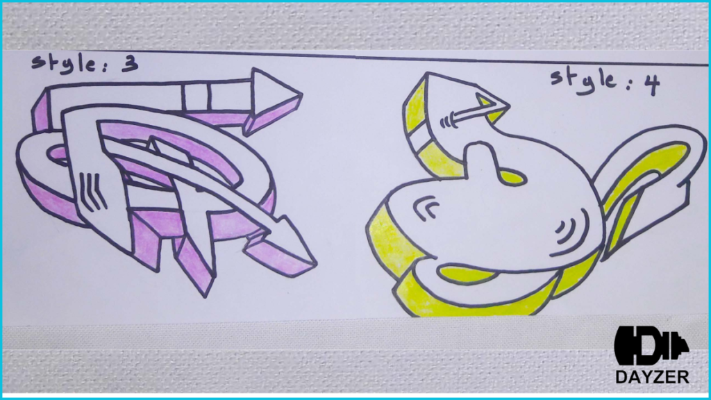 how to draw graffiti letter D with this easy step-by-step guide