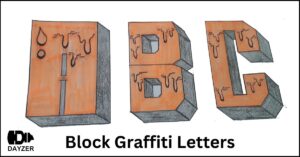 Learn how to draw graffiti letters in bold block style