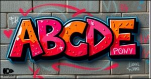 block letters graffiti alphabet