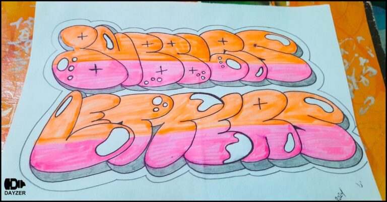 creating graffiti bubble letters