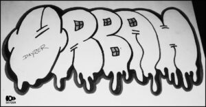 how to draw easy graffiti sketch words