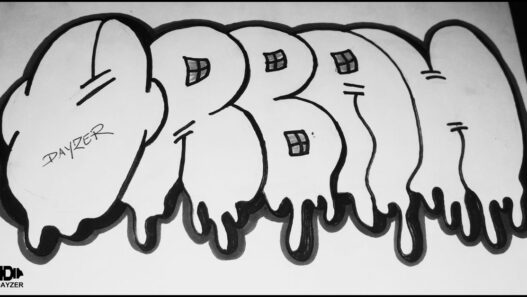 how to draw easy graffiti sketch words