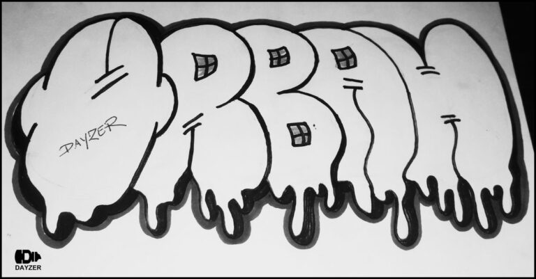 how to draw easy graffiti sketch words