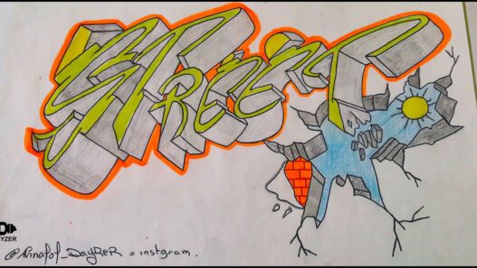 graffiti 3D sketch