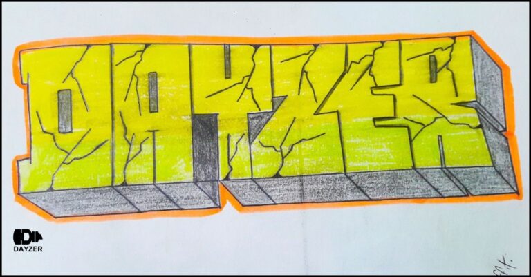 graffiti block letters