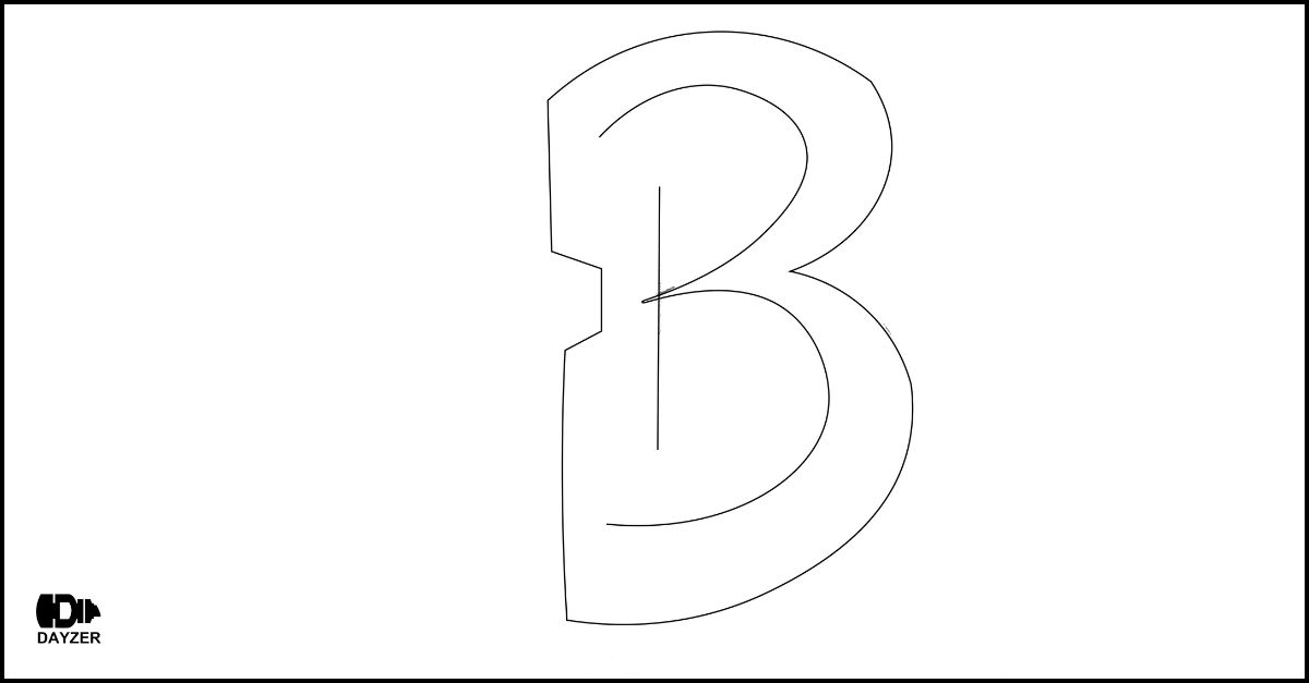 Graffiti Letter 'B' Step-by-Step Tutorial for Beginners