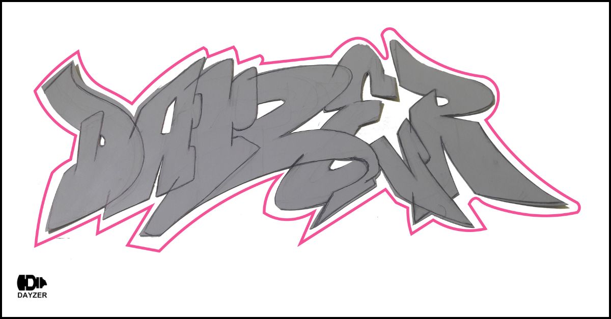 Wildstyle graffiti artwork featuring intricate, interwoven letters with vibrant colors.