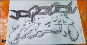 sketch graffiti style