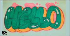 letters bubble style