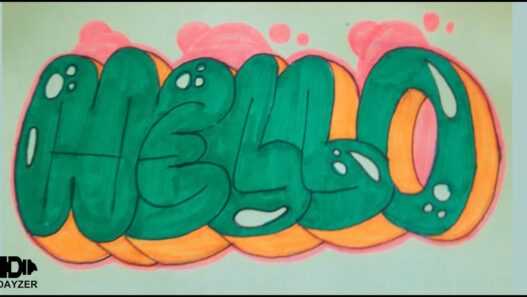 letters bubble style