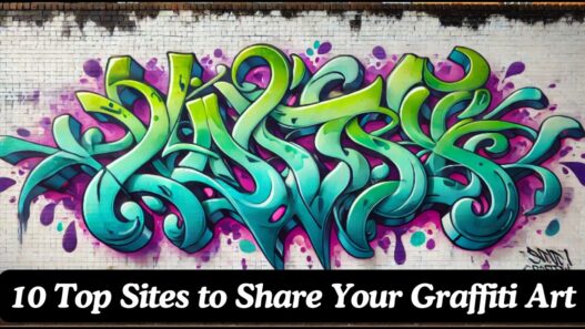 Graffiti artist creating vibrant street art with spray paint on a wall.