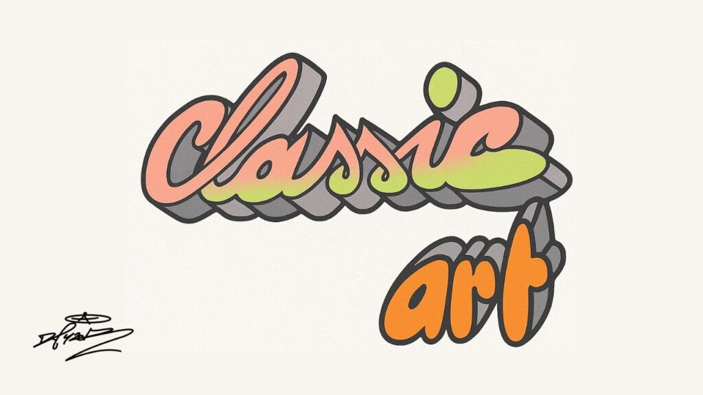 Example of typography design fonts showing diverse creative font styles and layouts

