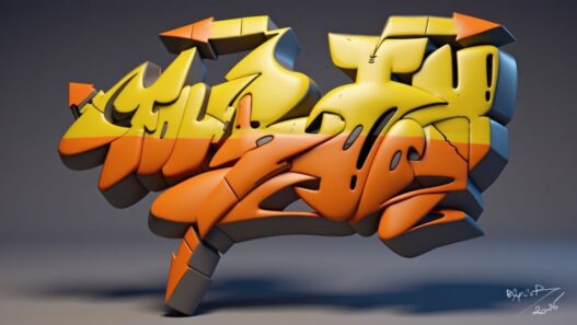 A digital graffiti artist sketching vibrant artwork on a tablet screen using Procreate in a modern studio.